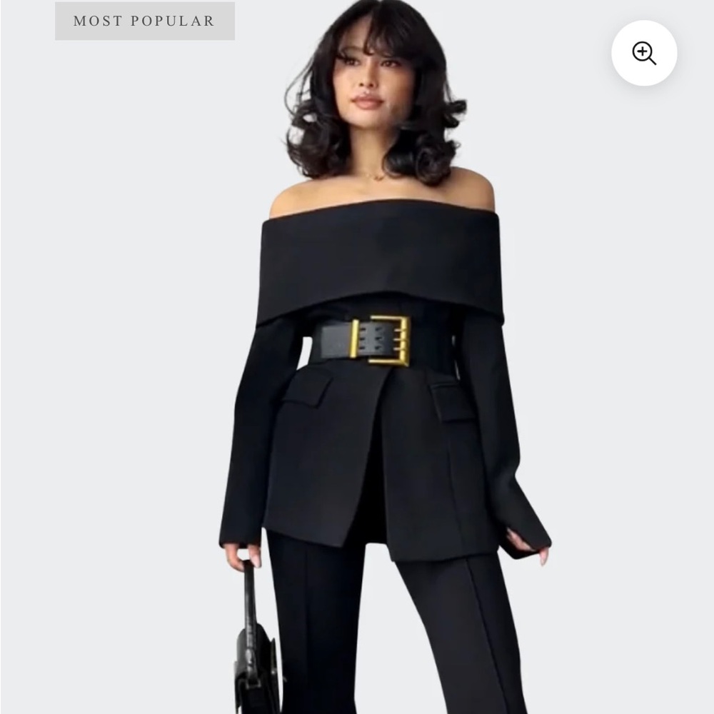 Womens CUT OUT SHOULDER JACKET